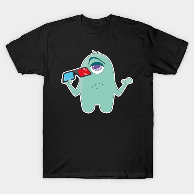 Comic 3D Glasses Zyklop Cinema Film Comic Gift T-Shirt by MrTeee